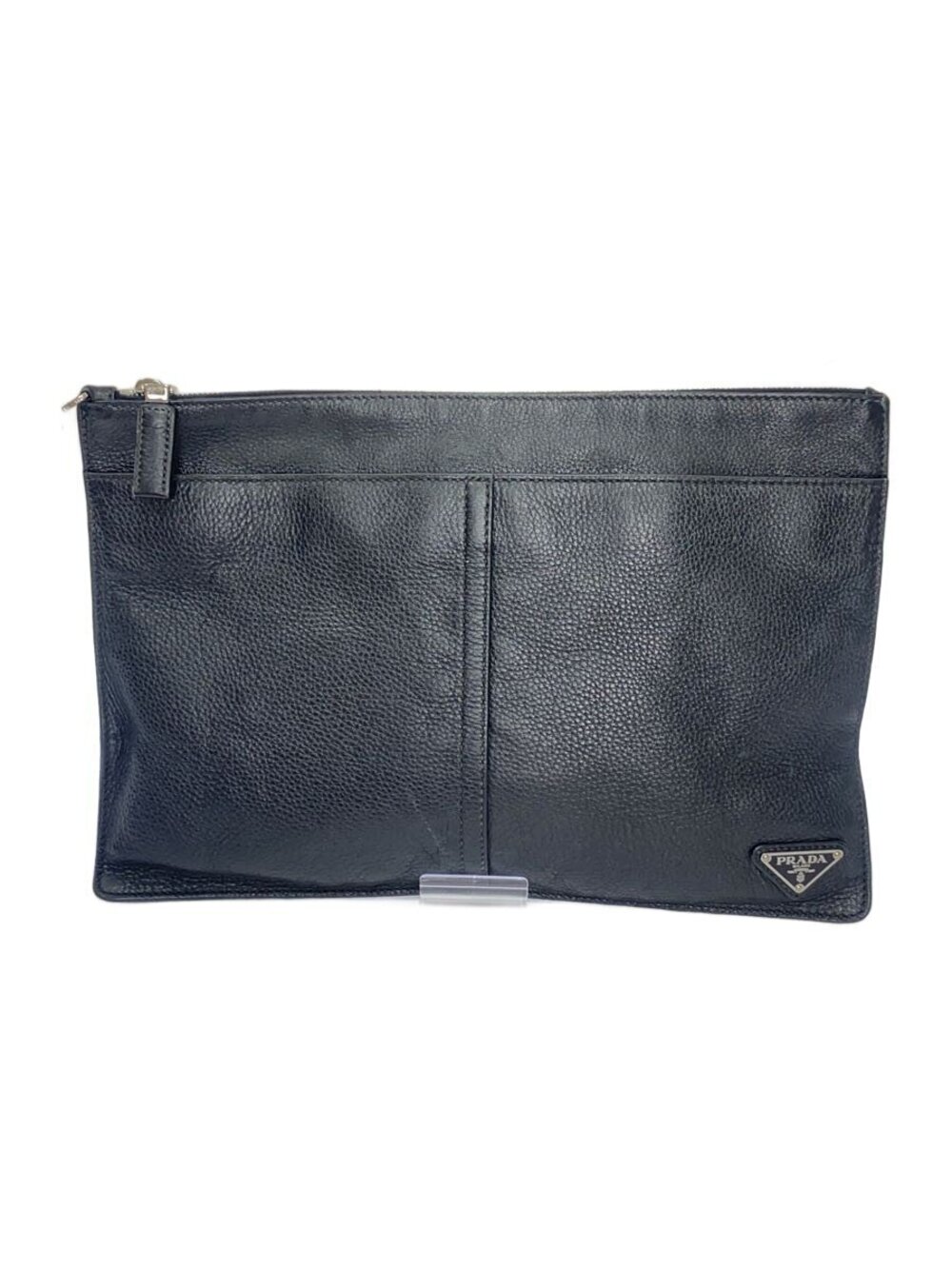 Prada Clutch Bag Leather Black